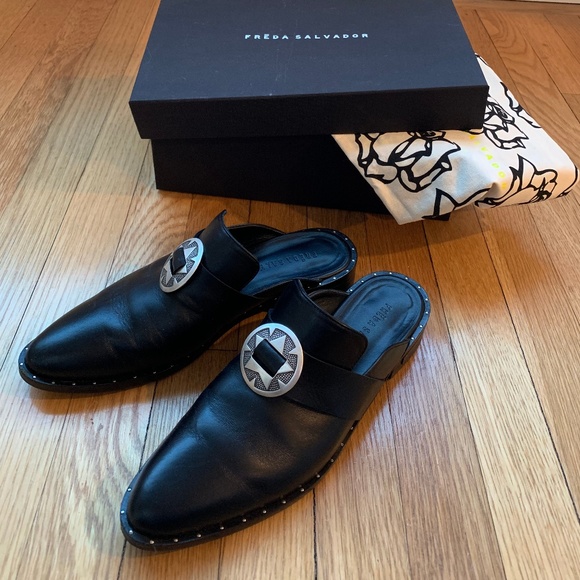 Freda Salvador Shoes - Freda Salvador Keen Mule with Bolo Ornament